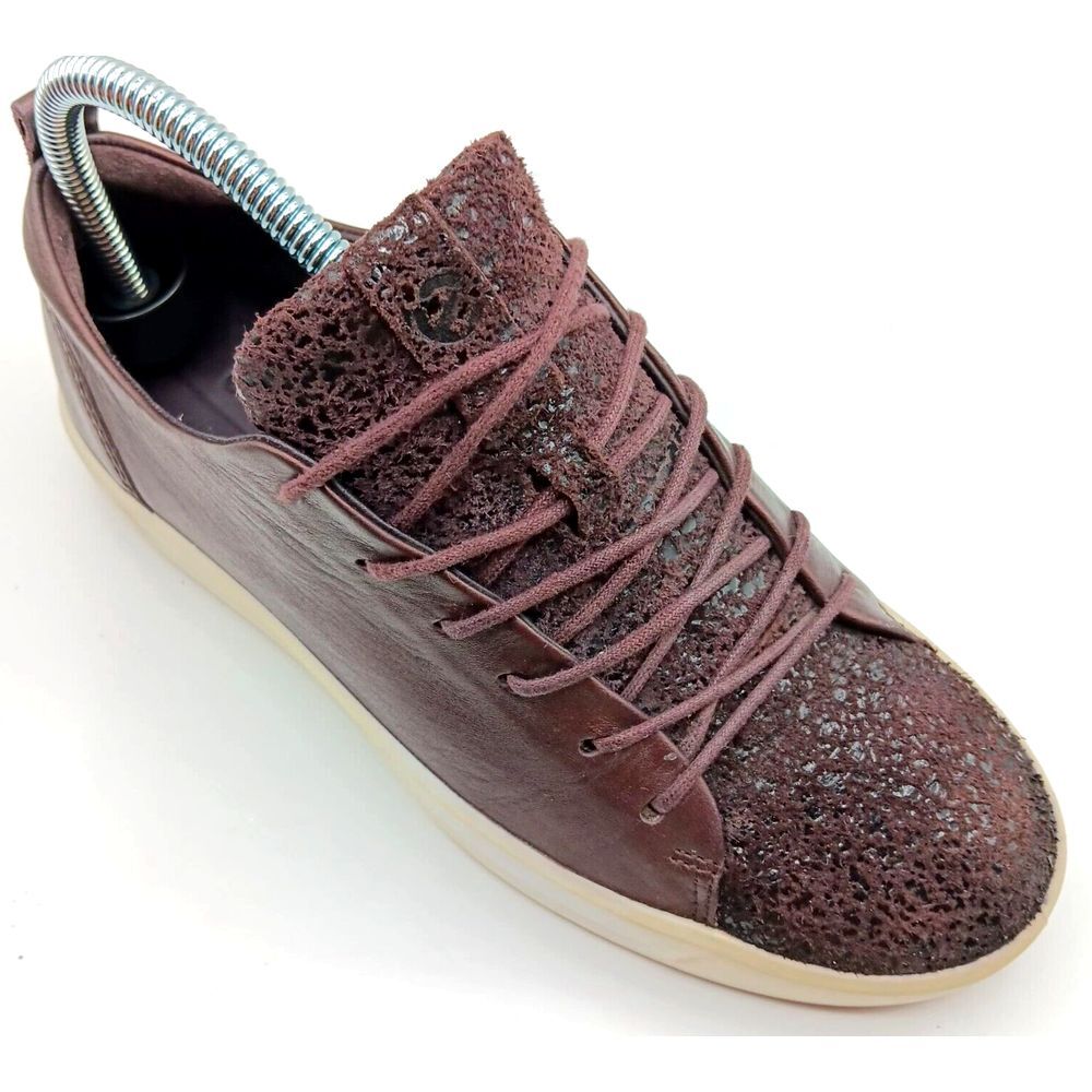 Ecco Women Size 6 Purple Leather Sneakers Comfort Danish Design‎